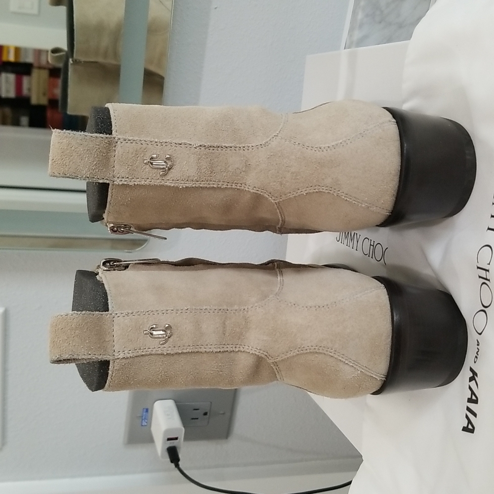 Jimmy Choo And Kaia Soft Suede Booties. - image 3